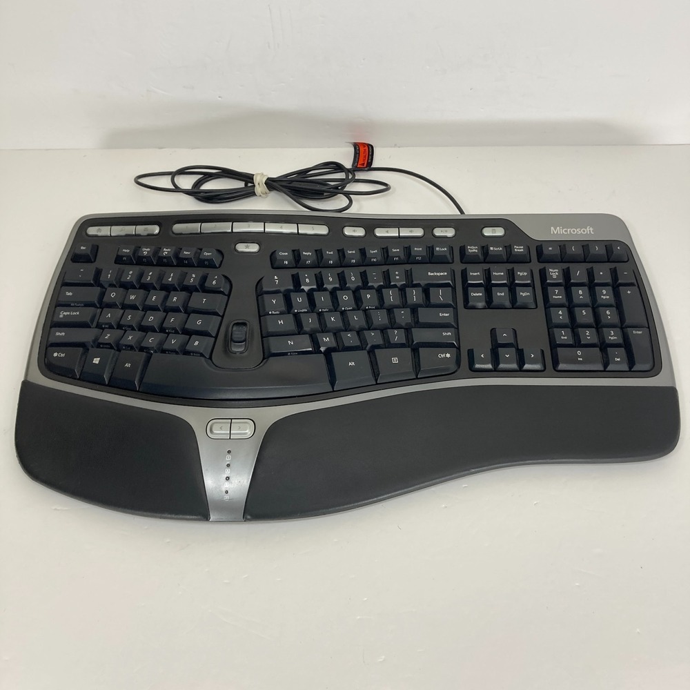 Microsoft Natural Ergonomic Keyboard 4000 V1.0 USB Wired Connection 1048 Tested